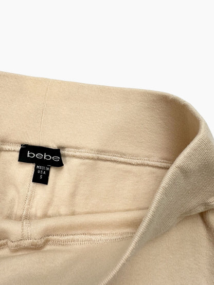 Bebe Beige Capri Tracksuit Set ♡ S