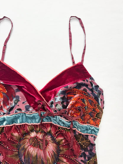 Velour Beaded Cami ♡ S