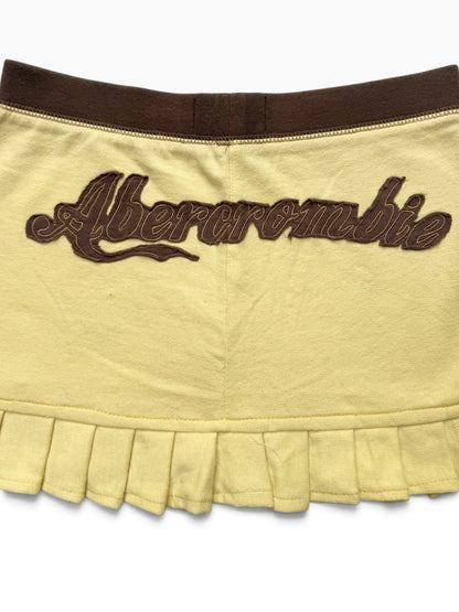 Abercrombie Yellow & Brown Mini Skirt ♡ S