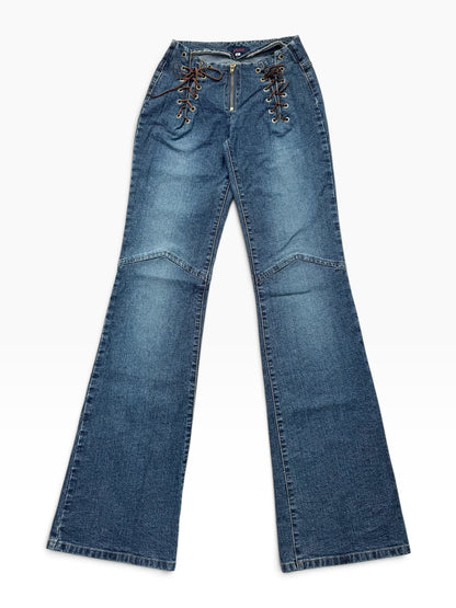 ANAP lace Up Flared Jeans ♡ XXS