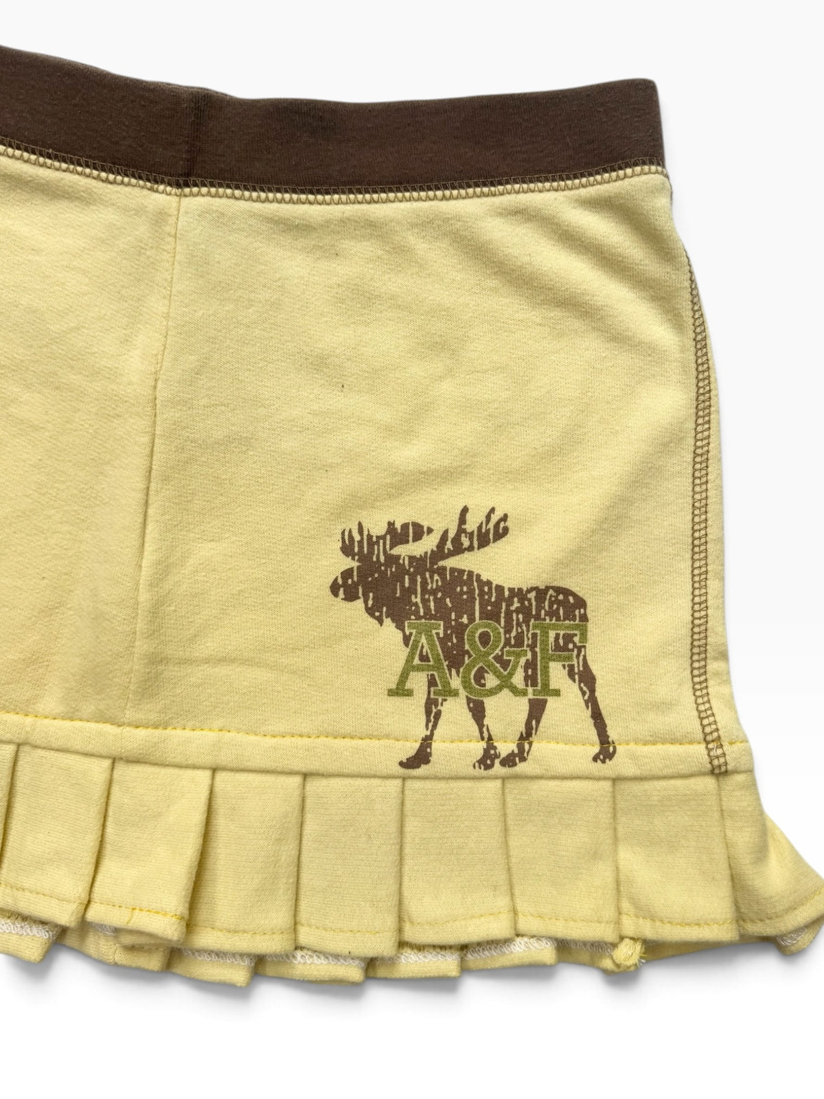 Abercrombie Yellow & Brown Mini Skirt ♡ S