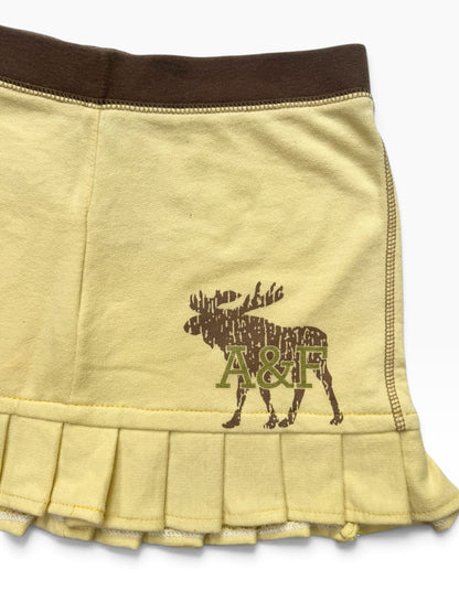 Abercrombie Yellow & Brown Mini Skirt ♡ S