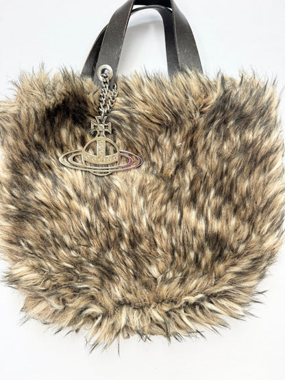 Vivienne Westwood Faux Fur Tote Bag ♡