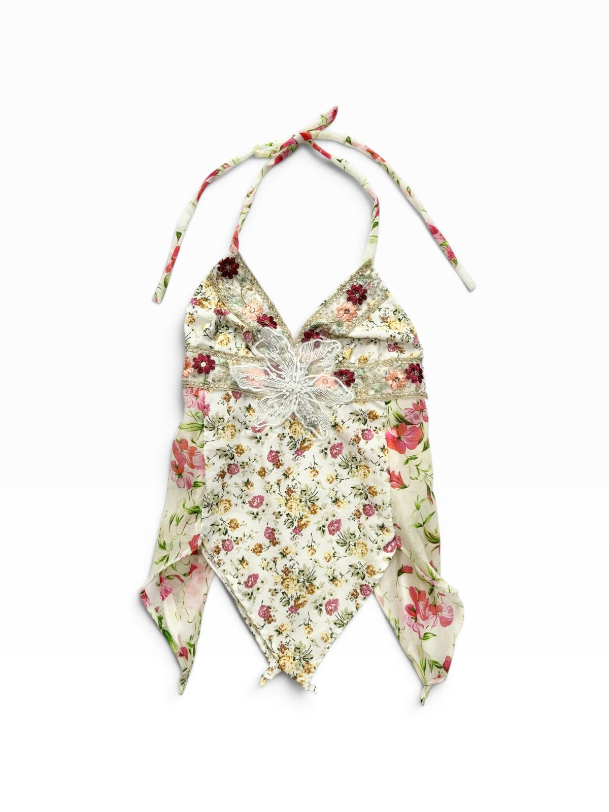 Flower Fairycore Halter Cami ♡ XS